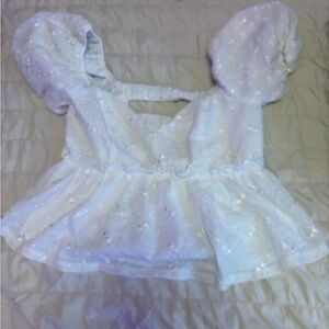 Trixxi White Puff Sleeve Top